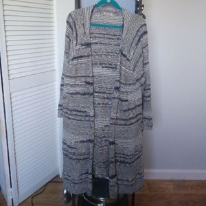 Lucky Brand Blue & White Duster XXL